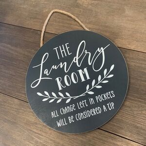 Laundry room sign